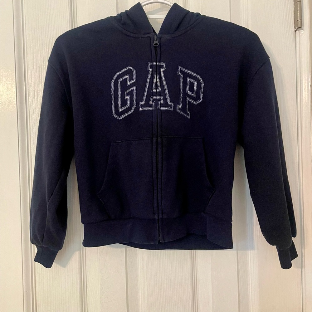 GAP Blue Zip-Up Hoodie Sweatshirt